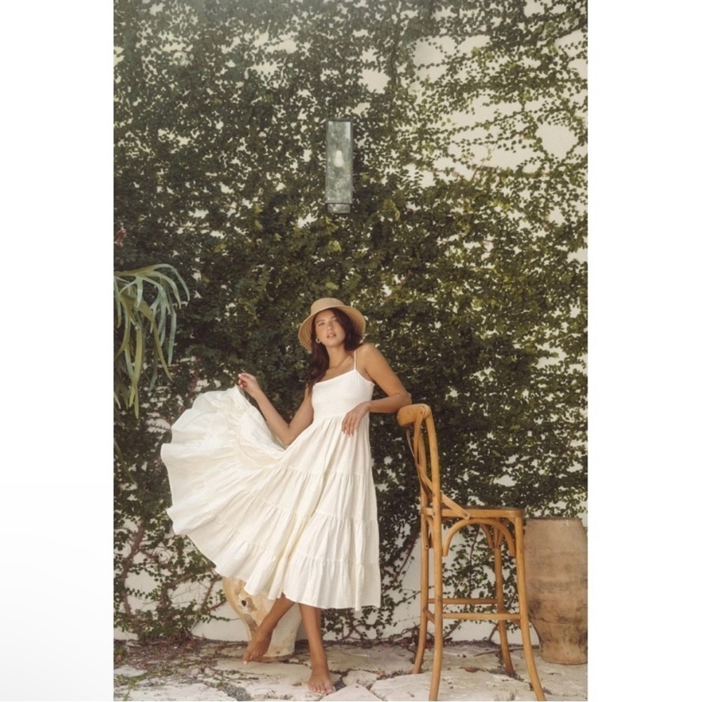 KREWE Cream Midi Dress